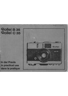 Rollei B 35 manual. Camera Instructions.